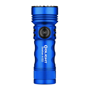 Olight Seeker 4 Mini Rechargeable LED Flashlight - Black, OD Green, Blue, Red, or Limited Edition Titanium