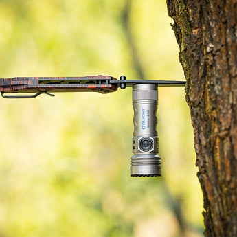 Olight Seeker 4 Mini Rechargeable LED Flashlight - Black, OD Green, Blue, Red, or Limited Edition Titanium