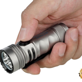 Olight Seeker 4 Mini Rechargeable LED Flashlight - Black, OD Green, Blue, Red, or Limited Edition Titanium