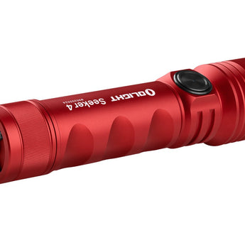 Olight Seeker 4 Rechargeable LED Flashlight - 3100 Lumens - Includes 1 x 21700 - Matte Black or Red