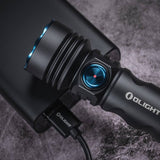 Olight Seeker 4 Rechargeable LED Flashlight - 3100 Lumens - Includes 1 x 21700 - Matte Black or Red