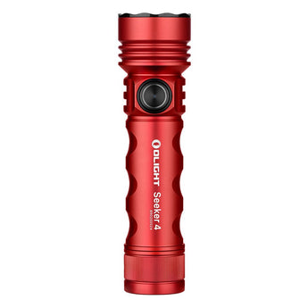 Olight Seeker 4 Rechargeable LED Flashlight - 3100 Lumens - Includes 1 x 21700 - Matte Black or Red