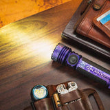 Olight Seeker 4 Pro Rechargeable LED Flashlight - 4600 Lumens - Cool White or Neutral White - Includes 1 x 21700 - Multiple Color Options