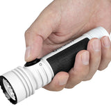 Olight Seeker 4 Pro Rechargeable LED Flashlight - 4600 Lumens - Cool White or Neutral White - Includes 1 x 21700 - Multiple Color Options