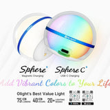 Olight Sphere C Rechargeable LED Lantern - 75 Lumens - Uses Built-in 700mAh Li-ion Battery Pack - Clear or Stellar Sky