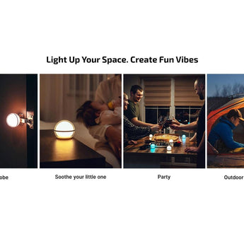 Olight Sphere C Rechargeable LED Lantern - 75 Lumens - Uses Built-in 700mAh Li-ion Battery Pack - Clear or Stellar Sky