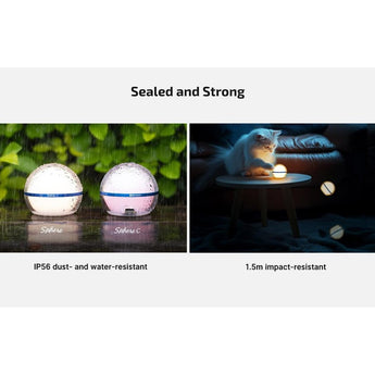 Olight Sphere C Rechargeable LED Lantern - 75 Lumens - Uses Built-in 700mAh Li-ion Battery Pack - Clear or Stellar Sky