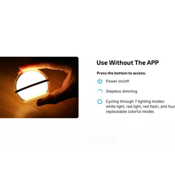 Olight Sphere Rechargeable RGB LED Lantern - 75 Lumens - Uses Built-in 700mAh Li-ion Battery Pack - Multiple Color Options