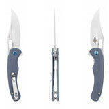 Olight Splint Folding Knife - 3.96 Inch Blade - Straight Edge - G10 Handle - Gray or Black