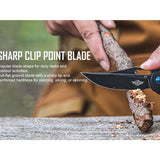 Olight Splint Folding Knife - 3.96 Inch Blade - Straight Edge - G10 Handle - Gray or Black