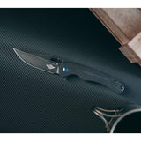 Olight Splint Folding Knife - 3.96 Inch Blade - Straight Edge - G10 Handle - Gray or Black