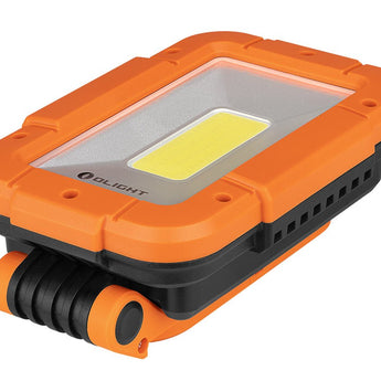 Olight Swivel Pro Max USB-C Recharegeable Work Light - 1600 Lumens - Uses Built-In 10400mAh Li-ion Battery Pack - Orange or Moss Green