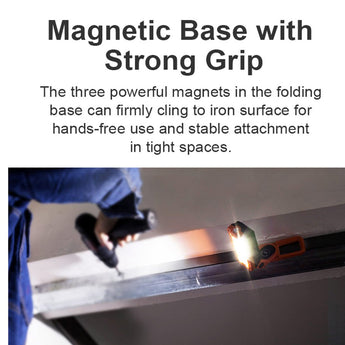 Olight Swivel Pro USB-C Recharegeable Work Light - 1100 Lumens - Uses Built-In 5200mAh Li-ion Battery Pack - Orange