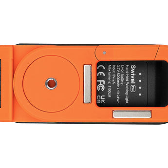 Olight Swivel Pro USB-C Recharegeable Work Light - 1100 Lumens - Uses Built-In 5200mAh Li-ion Battery Pack - Orange
