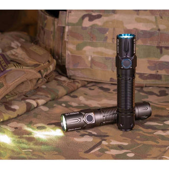 Olight Warrior 3S Rechargeable LED Tactical Flashlight - 2300 Lumens - Includes 1 x 21700 - Black, OD Green, and Various Other Colors