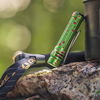 Olight Warrior Mini 3 Rechargeable LED Flashlight - 1750 Lumens - Includes 1 x 18650 - Black, Forest Gradient, Midnight Horizon, Desert Tan, or Zombie Green