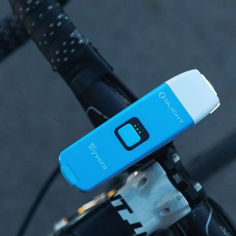 Olight Wyvern Rechargeable LED Bike Light - 300 Lumens - Uses Li-ion Battery Pack - Pink or Blue