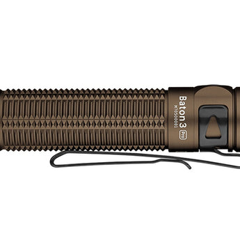 Olight Baton 3 Pro Rechargeable LED Flashlight - 1500 Lumens - Includes 1 x 18650 - Multiple Color and Limited Edition Options Available