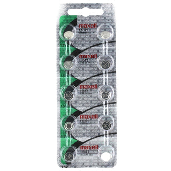 Maxell LR41 Alkaline Coin Cell Battery - 1 Piece Tear Strip