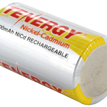 Tenergy 20300-1 Sub C 2200mAh 1.2V Nickel Cadmium (NiCd) Flat Top Battery with or without Tabs - Bulk