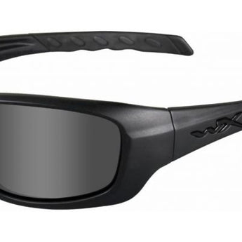 Wiley X WX Gravity Climate Control Sunglasses Rx Ready with High Velocity Protection - Black Ops Matte Black Frame with Smoke Grey Lenses (CCGRA01)