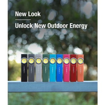 Klarus E5 USB-C Rechargeable EDC LED Flashlight - 470 or 600 Lumens - Uses Built-in 450mAh Li-ion Battery Pack - Multiple Color Options