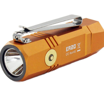 Fitorch ER20 Rechargeable LED Flashlight - CREE XPL - 1000 Lumens - Includes 1 x 16340 - Available in Black, Red, Orange, and Blue