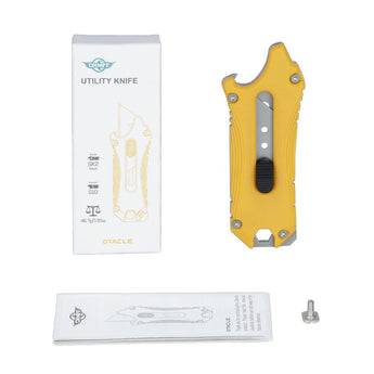 Olight Otacle Utility Knife - G10 Handle - Blue, Olive Green, Orange, Yellow, Stars and Stripes, Carbon Fiber, or Doughnut