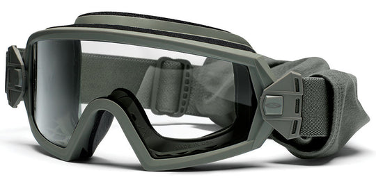 Smith Optics - Outside The Wire Goggles - Foliage Green Frames with Clear Lenses Installed - Gray Spare Lenses