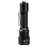 Acebeam Defender P17 Dual-Switch LED Flashlight - 4900 Lumens - CREE XHP70.3 HI - Includes 1 x USB-C Rechargeable 21700 - Black, Grey, OD Green, and Desert Sand