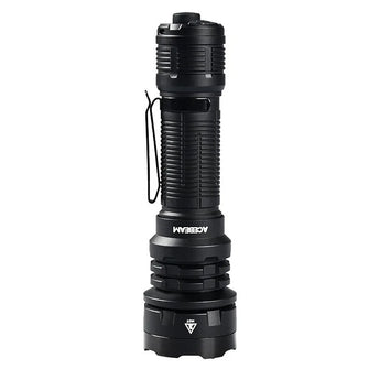 Acebeam Defender P17 Dual-Switch LED Flashlight - 4900 Lumens - CREE XHP70.3 HI - Includes 1 x USB-C Rechargeable 21700 - Black, Grey, OD Green, and Desert Sand