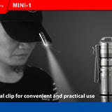 JETBeam Mini-1 Ti USB Rechargeable Titanium Keylight - CREE XP-G2 LED - 130 Lumens - Includes 1 x 10180