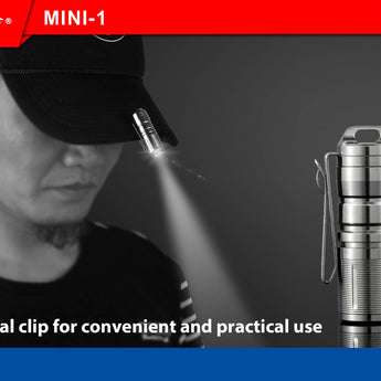 JETBeam Mini-1 Ti USB Rechargeable Titanium Keylight - CREE XP-G2 LED - 130 Lumens - Includes 1 x 10180
