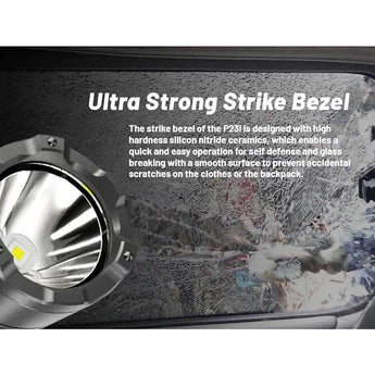 Nitecore P23i USB-C Rechargeable Tactical LED Flashlight - 3000 Lumens - Luminus SFT-70 - Includes 1 x 21700