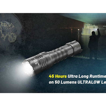 Nitecore P23i USB-C Rechargeable Tactical LED Flashlight - 3000 Lumens - Luminus SFT-70 - Includes 1 x 21700