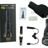 Nitecore P35i USB-C  Rechargeable Dual Beam LEP Flashlight - 6 x CREE XP-G3 and 1 x LEP - 3000 Lumens - Includes 1 x 21700