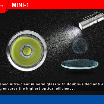 JETBeam Mini-1 Ti USB Rechargeable Titanium Keylight - CREE XP-G2 LED - 130 Lumens - Includes 1 x 10180