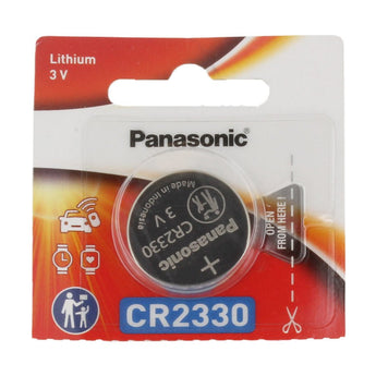 Panasonic CR2330 265mAh 3V Lithium (LiMnO2) Coin Cell Battery - Retail Card