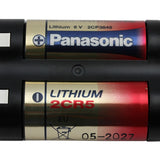 Panasonic 2CR5 5MPA/B 1400mAh 6V Lithium Primary (LiMNO2) Photo Battery - Bulk