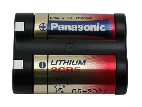 Panasonic 2CR5 Photo Battery Top Down View