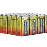 Panasonic Industrial 6LF22XWA1SB (24 Pack) Alkaline 9V Battery with Snap Connector (6LF22XWA/1SB) - Box of 24