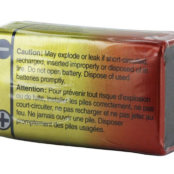 Panasonic Industrial 6LF22XWA1SB Alkaline 9V Battery with Snap Connector (6LF22XWA/1SB)