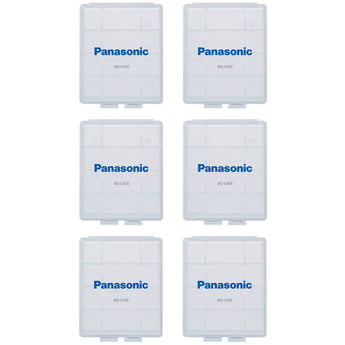 Panasonic Clear Battery Cases for 4 x AA or 5 x AAA - 6 Pack