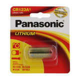 Panasonic CR123A 1550mAh 3V Lithium Primary (LiMnO2) Button Top Photo Battery - 1 Piece Retail Card