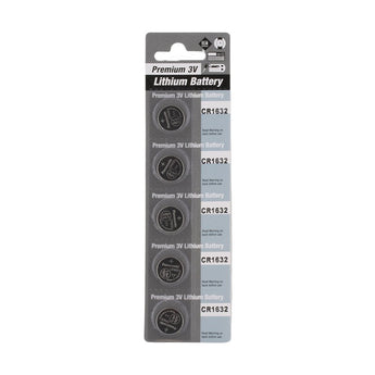 Panasonic CR1632 140mAh 3V Lithium (LiMnO2) Coin Cell Battery - 1 Piece Tear Strip, Sold Individually