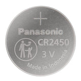 Panasonic CR2450 620mAh 3V Lithium Primary (LiMnO2) Coin Cell Watch Battery - 4 Piece Carded Packaging