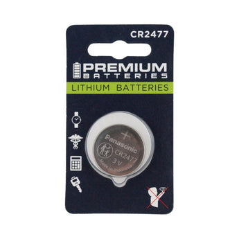 Panasonic CR2477 1000mAh 3V Lithium (LiMnO2) Coin Cell Battery - 1 Piece Blister Pack