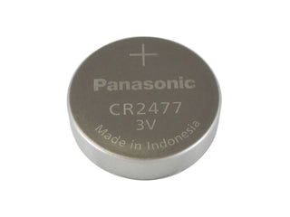 Panasonic CR2477 Lithium Coin Cell Battery View of Positive Side