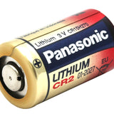 Panasonic CR-2 850mAh 3V Lithium Primary (LiMNO2) Button Top Photo Battery (DLCR2, EL1CR2) - Bulk
