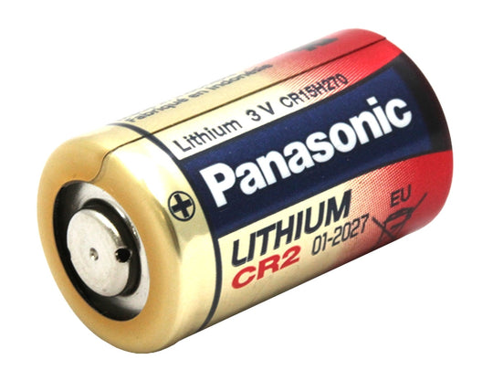Panasonic CR-2 Battery View of Positive Terminal 